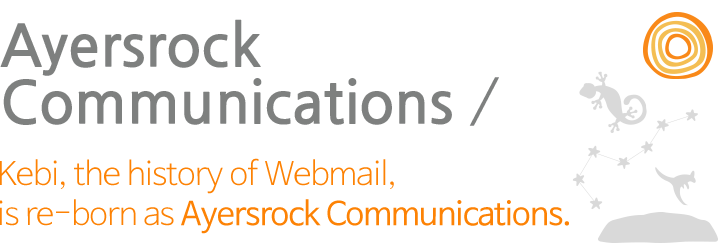 Kebi, the history of webmail, is re-born as Ayersrock Communications.